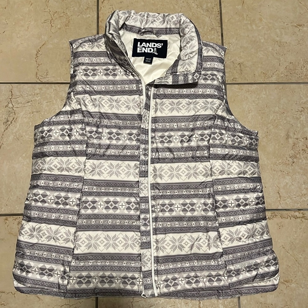 NWT Lands End M puffer vest